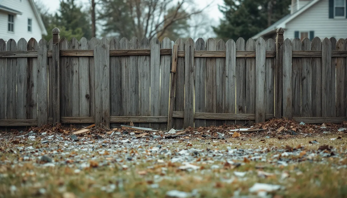 Fence Damage After High Winds